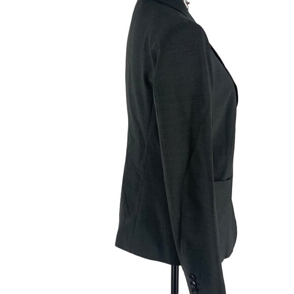 MaxMara Weekend Wool Blend 2 Button Blaze Gray USA Size 10 - Picture 4 of 14